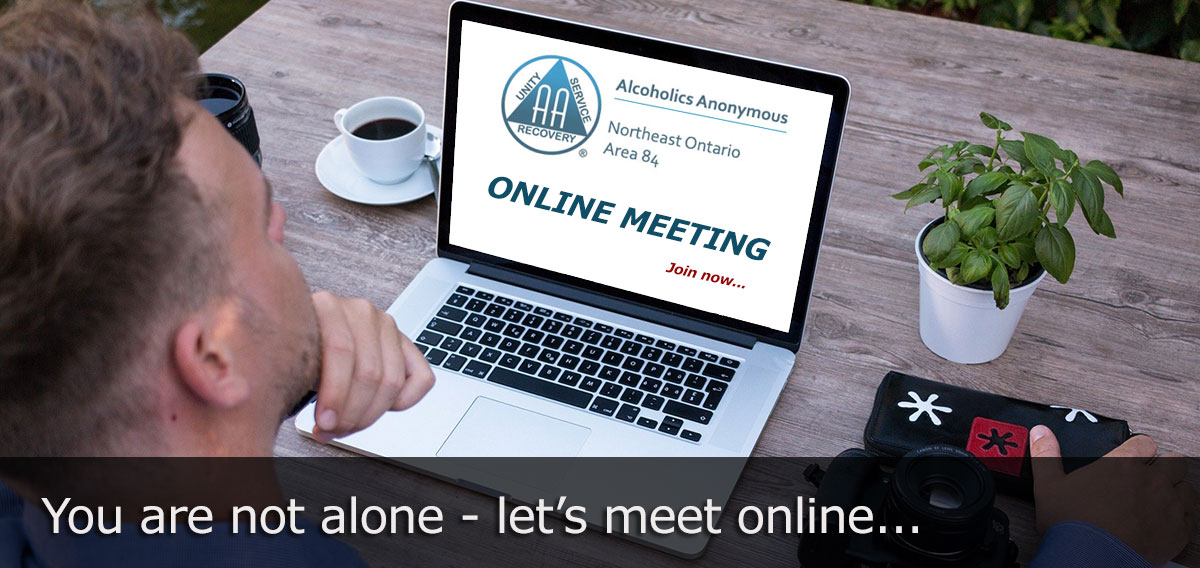 جلسات AA بصورت آنلاین